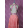 Stunning Style Fashionable Halter Crystal Beaded A-line Girls Party Dresses